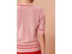 Pull Poupee-vieux rose en maille