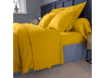 Drap housse Partition Satin de coton Coloris Curry