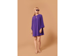 Robe Raonie violette en crêpe