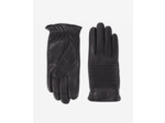 Gants En Cuir Avec Effet Matellase black