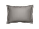 Taie d'oreiller Partition Satin de coton Coloris Gris