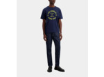 T-Shirt Manches Courtes Avec Print Blason Devant navy