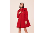 Manteau Marin rouge en drap caban