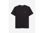 T-Shirt Noir Avec Broderie Fleur black