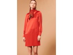 Robe Ravel rouge en satin