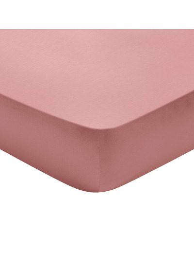 Drap housse Partition Satin de coton Coloris Rose