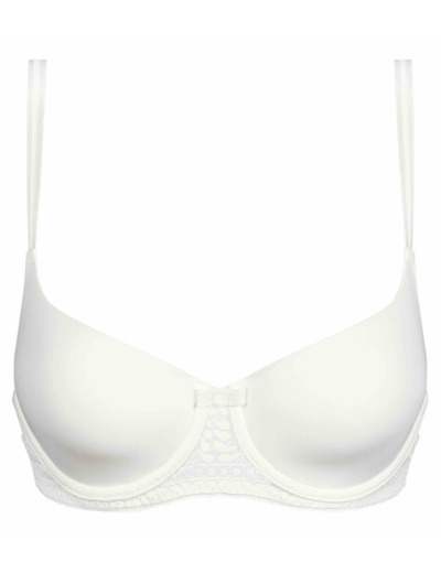 Soutien-gorge corbeille en dentelle florale recyclée Blanc Dim Sublim