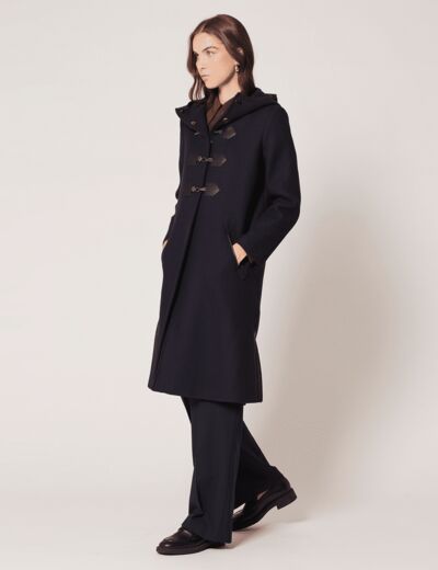 Duffle-coat Misao Manteau long marine