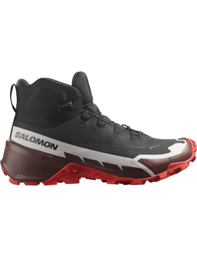 Cross Hike Mid Gtx 2 - Chaussures De Randonnée Black Bitter Chocolate Fiery Red