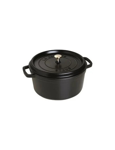 Cocotte ronde 28 cm Noir mat