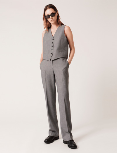 Pantalon Peete Pantalon droit gris