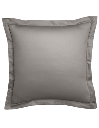 Taie d'oreiller Partition Satin de coton Coloris Gris