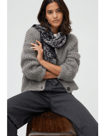 Gilet tout doux en laine et mohair - NAO