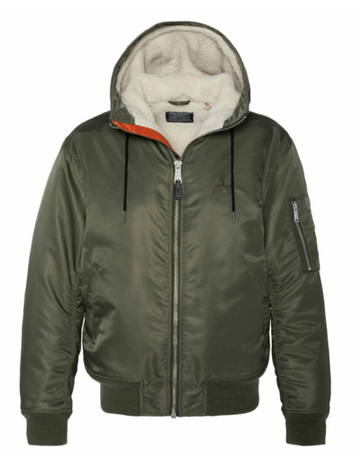 Bomber à capuche doublé sherpa SCHOTT B19RS