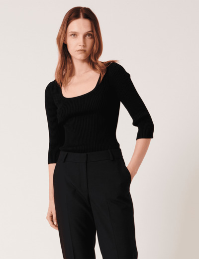 Pull Nelan Noir en Viscose