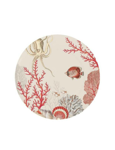 CORAL REEF Assiette dessert 19cm Octopus