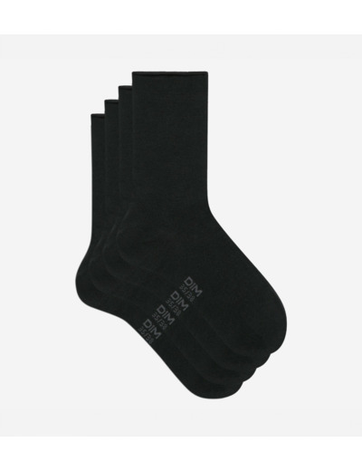 Lot de 2 paires de chaussettes noires Femme en coton modal