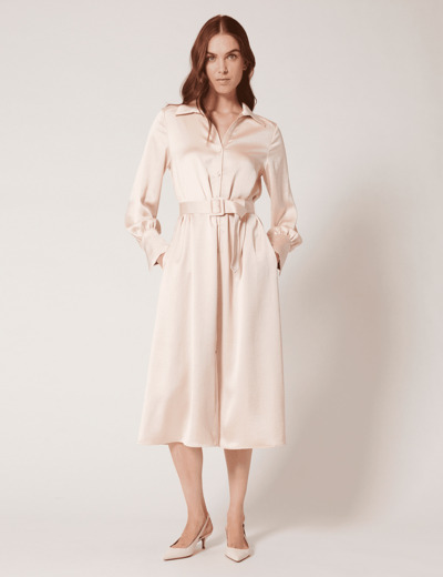 Robe Ralistea Robe chemise ceinturée champagne