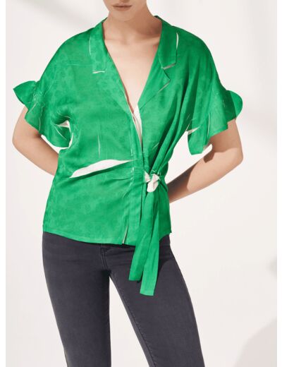 Blouse vert prairie