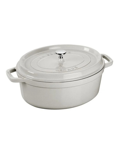 Cocotte ovale 37 cm Truffe blanche