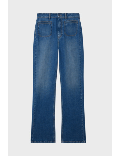 Jean flare en denim brut - ALIENOR