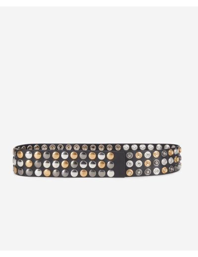 Ceinture Taille Haute Avec Boutons Pressions black