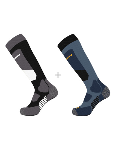 S Access 2-Pack Socks Black Copen Blue