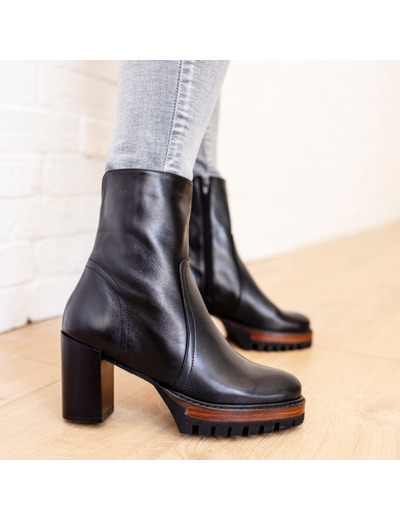 Bottines hiver Femme Paula Noir