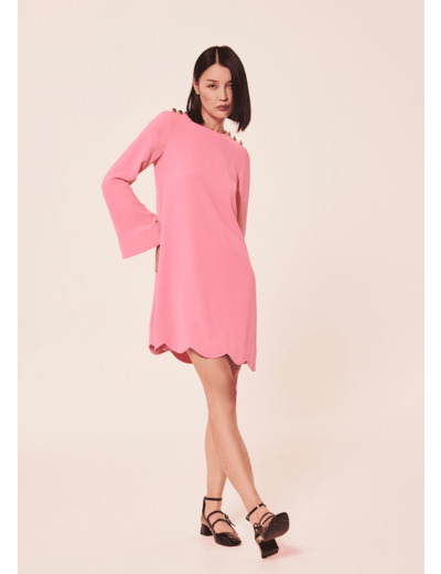 Robe Ruodana Rose en Polyester