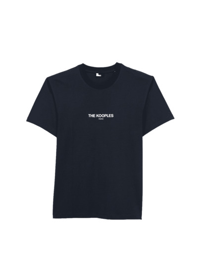 T- Shirt Bleu Marine Logo The Kooples