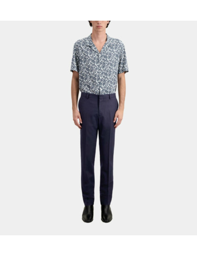 Pantalon De Costume Fit En Flanelle navy