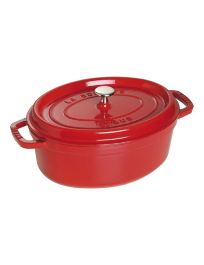 Cocotte ovale 29 cm Cerise