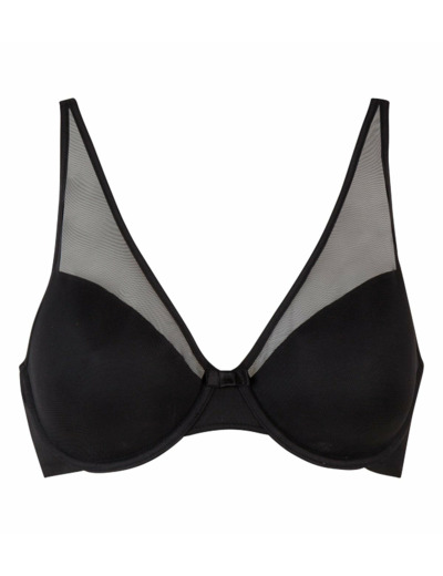 Soutien-gorge ampliforme invisible noir Generous Limited Edition Dim