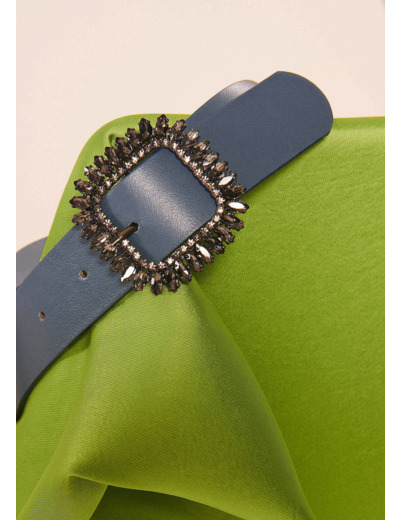 Ceinture Gigi Bleu en Cuir