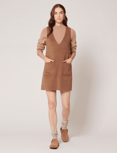 Robe Rutany Robe courte camel