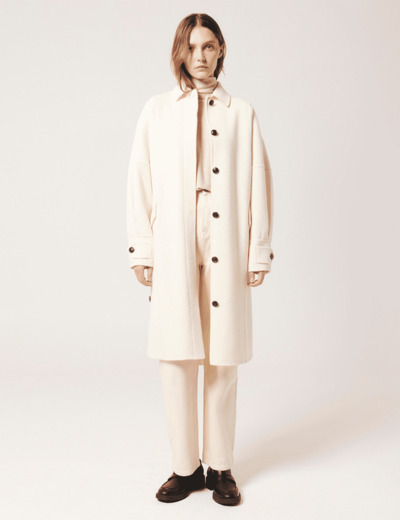 Manteau Maxence Manteau long écru