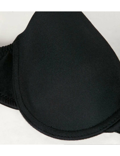 Soutien-gorge à coques noir pour fille Dim Invisible