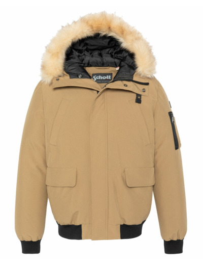 Parka courte à capuche Schott KEYBURN