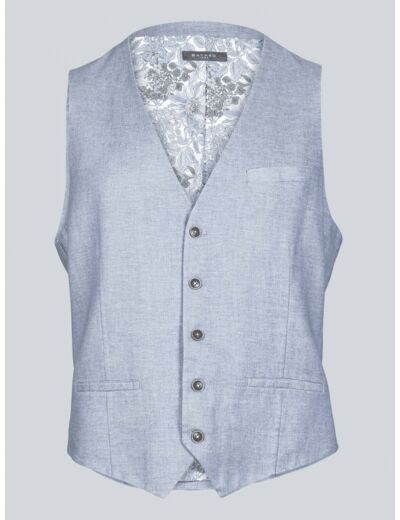 Gilet De Costume Bleu Lima