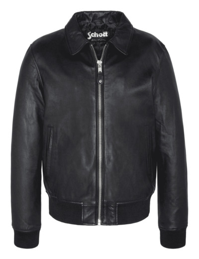 Blouson en cuir à col officier LCDETROIT SCHOTT