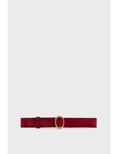 CEINTURE JADE EN CUIR VELOURS JADE