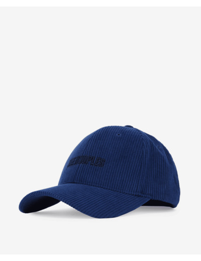 Casquette Bleue En Velours Côtelé blue petrol