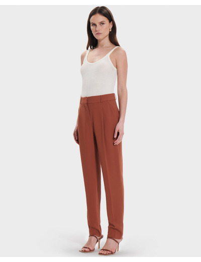 Pantalon Pona Marron en Polyester