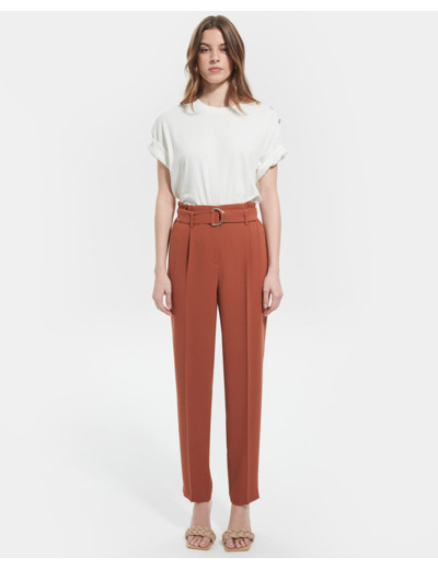 Pantalon Patricia Marron en Polyester