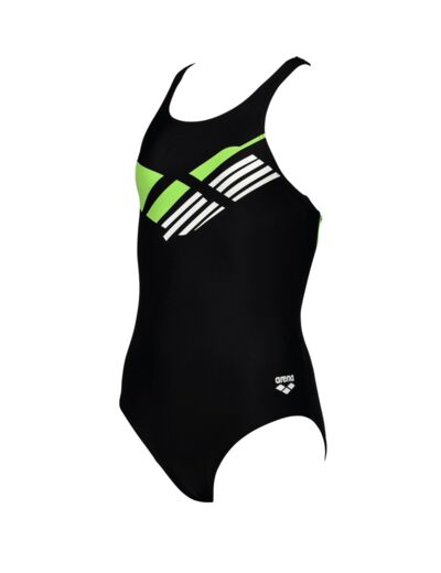 Maillot de bain de sport arena Logo V Back pour filles