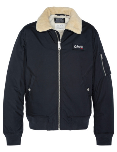 Blouson pilote col effet sherpa B18 SCHOTT