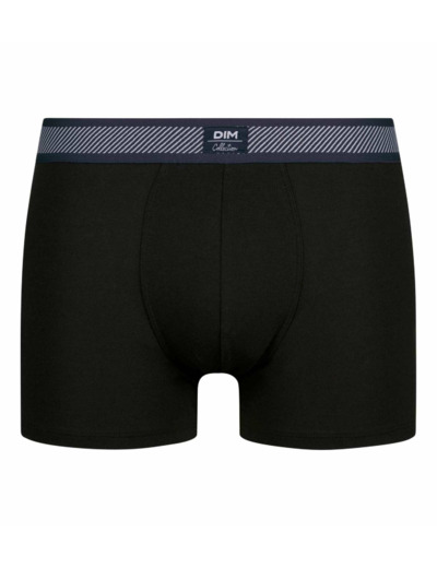 Boxer homme en coton modal à ceinture rayée Noir Dim Smart