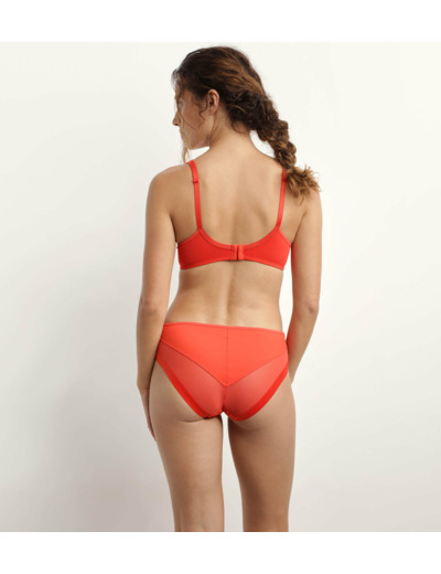 Soutien-gorge emboitant avec armatures Rouge Feu Generous Dim