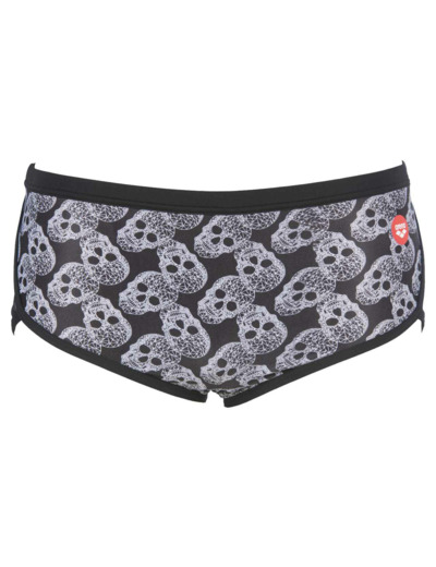 Short de bain taille basse arena Crazy Pop Skulls pour hommes