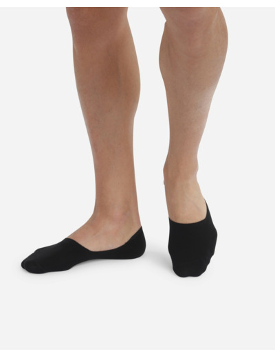 Lot de 2 protège-pieds noirs en coton Homme